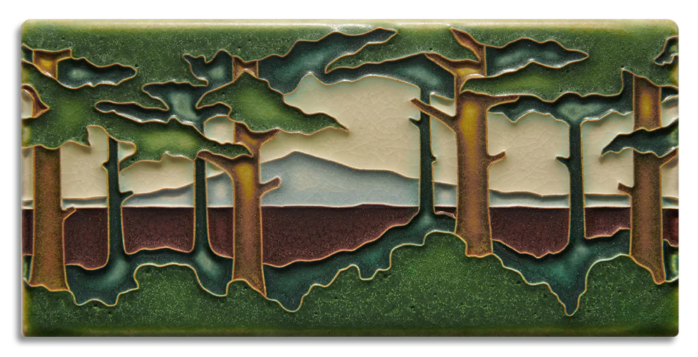 Horizontal Pine Landscape - 4"x8" Tile