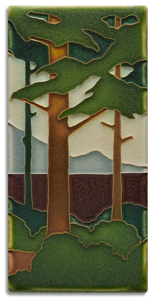 Vertical Pine Landscape - 4"x8" Tile