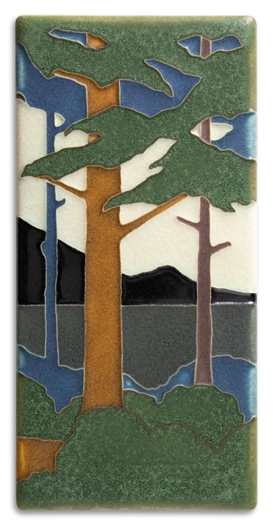 Vertical Pine Landscape - 4"x8" Tile