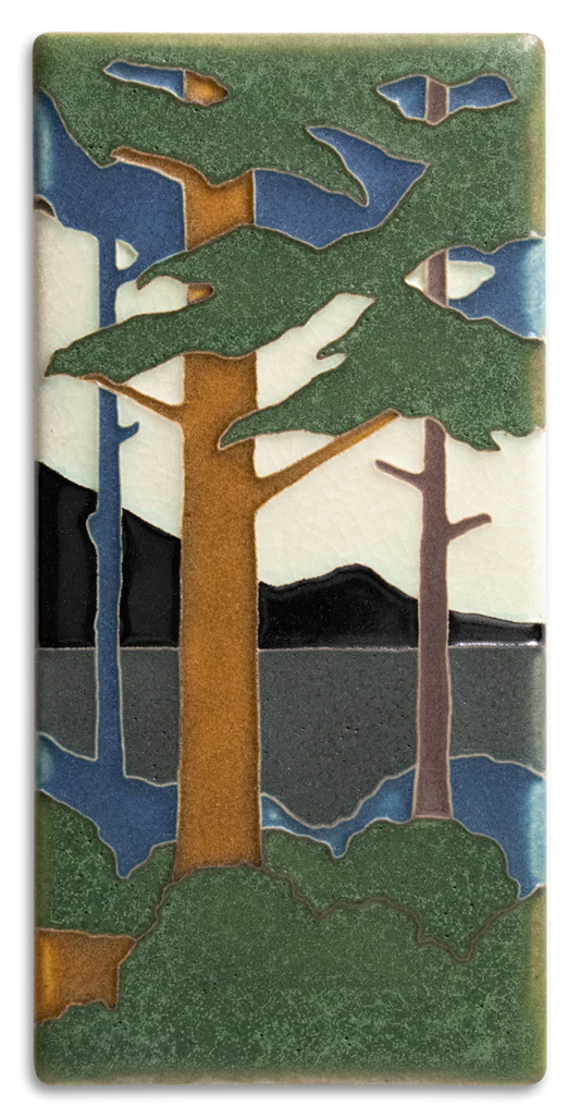 Vertical Pine Landscape - 4"x8" Tile