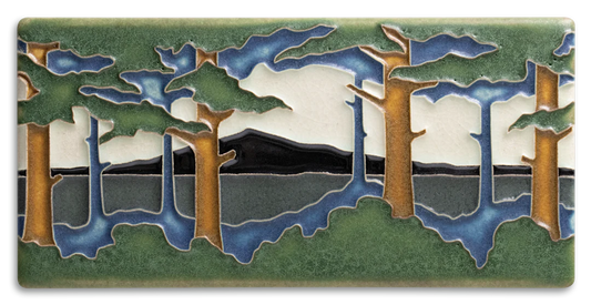 Horizontal Pine Landscape - 4"x8" Tile
