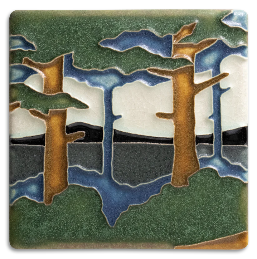 Pine Landscape - 4"x4" Tile