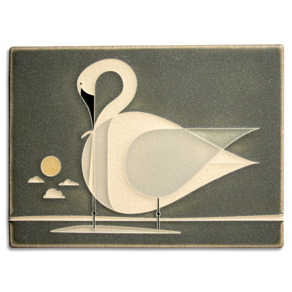 Trumpeter Swan - 6"x8" Tile