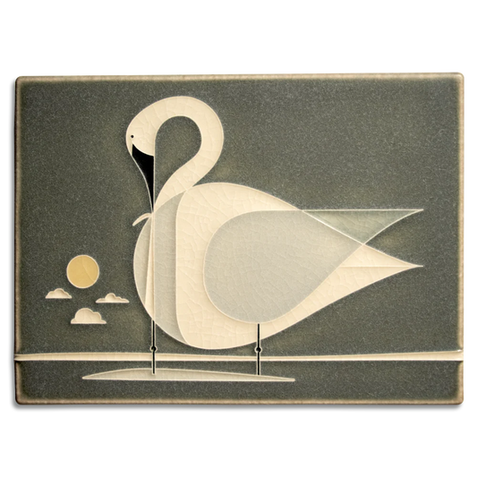 Trumpeter Swan - 6"x8" Tile