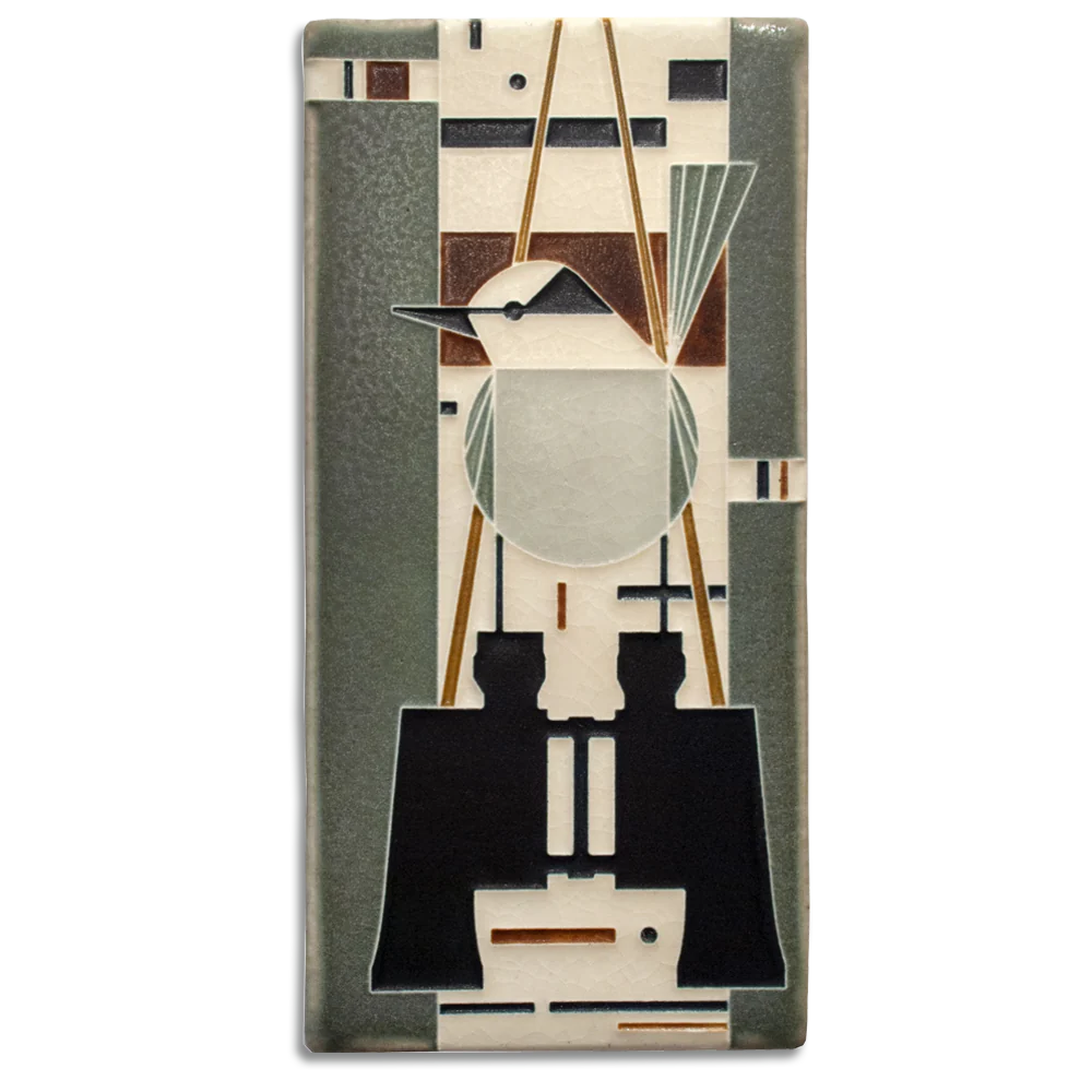 Who's Watching Whom - 4x8 Motawi Tileworks Tile