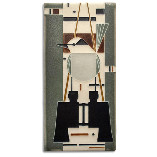 Who's Watching Whom - 4x8 Motawi Tileworks Tile
