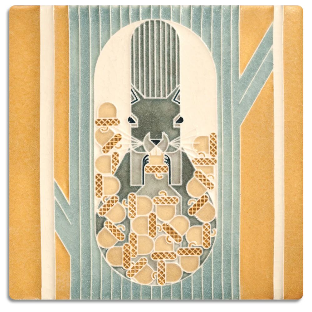 October - 6"x6" Tile