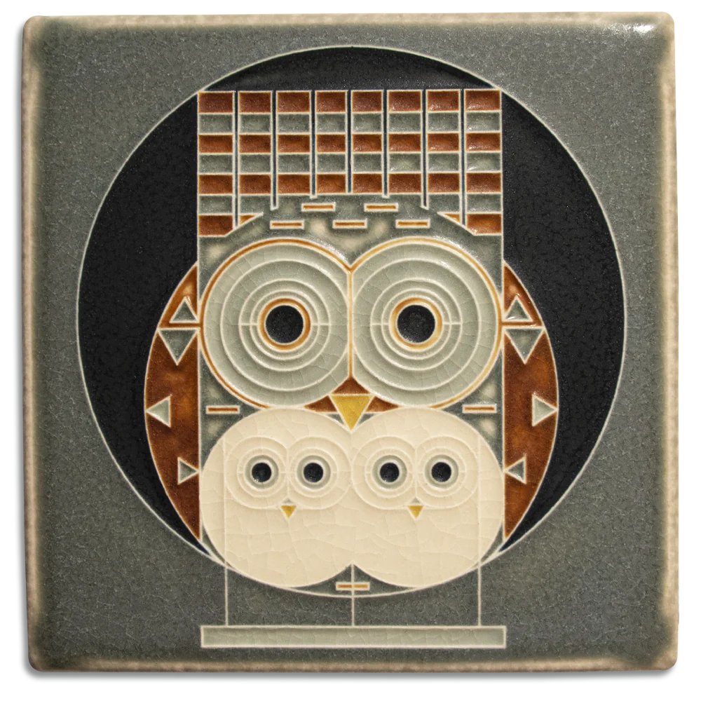 Family Owlbum - 6"x6" Tile