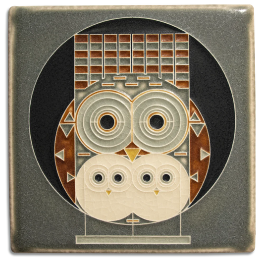 Family Owlbum - 6"x6" Tile
