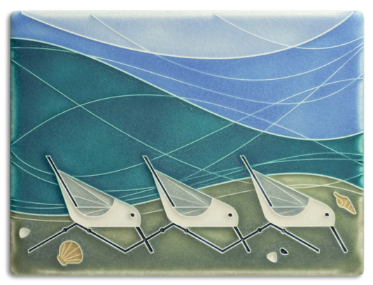 Beach Birds - 6"x8" Tile