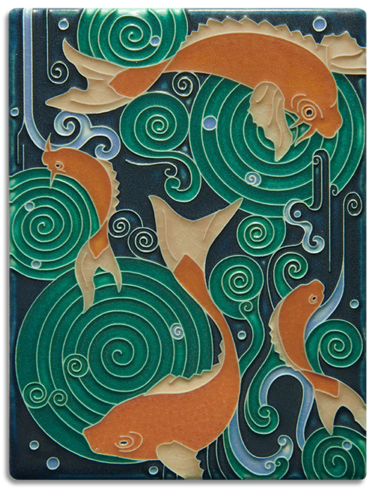 Koi Pond - 6"x8" Tile