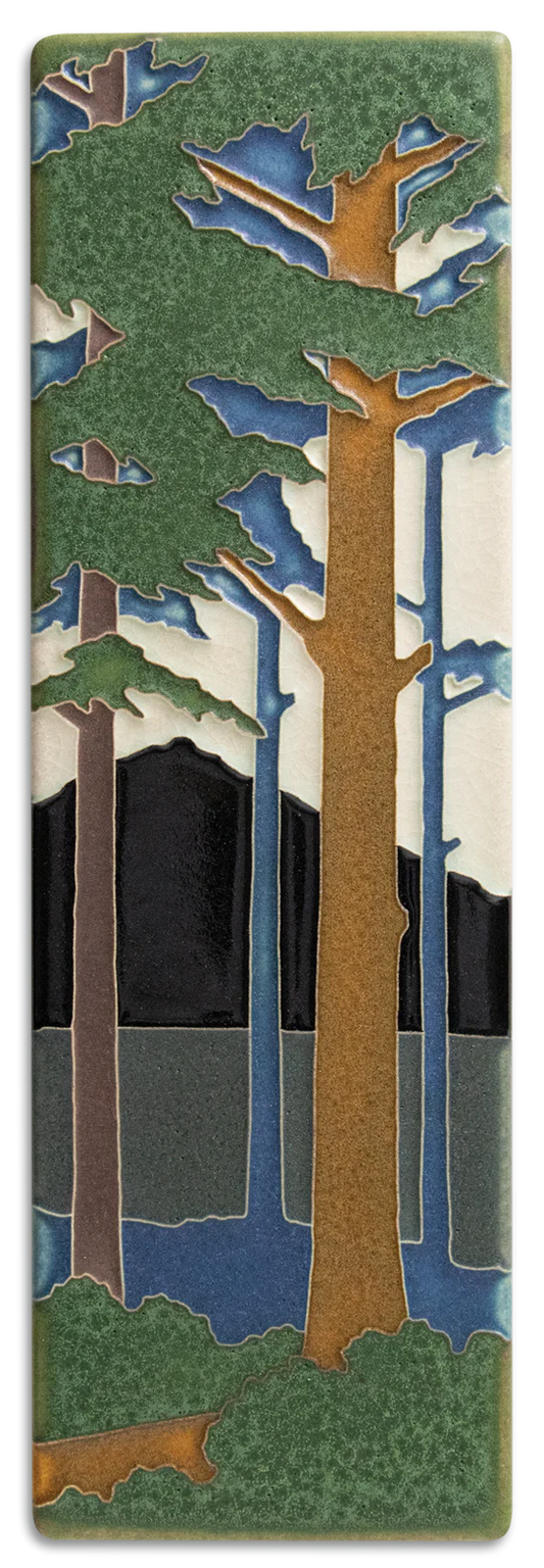Vertical Pine Landscape - 4"x12" Tile
