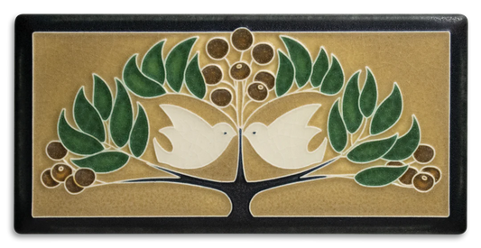 Lovebirds - 4"x8" Tile