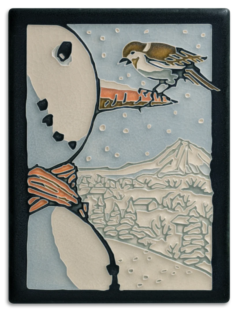 Frosty Perch - 6"x8" Tile