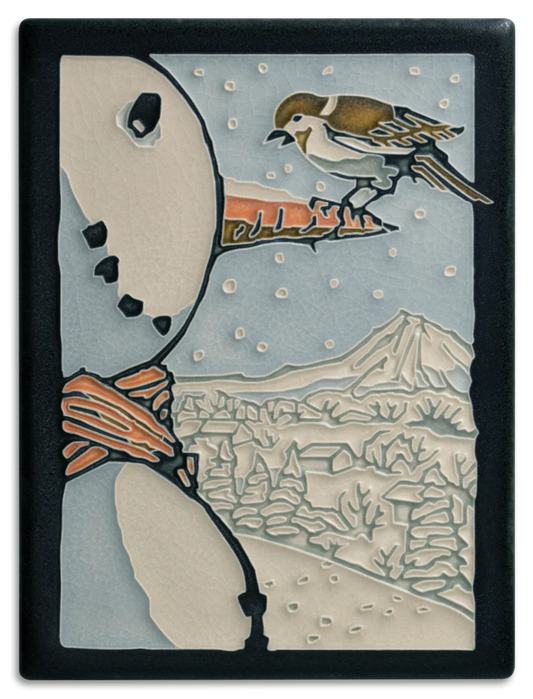 Frosty Perch - 6"x8" Tile