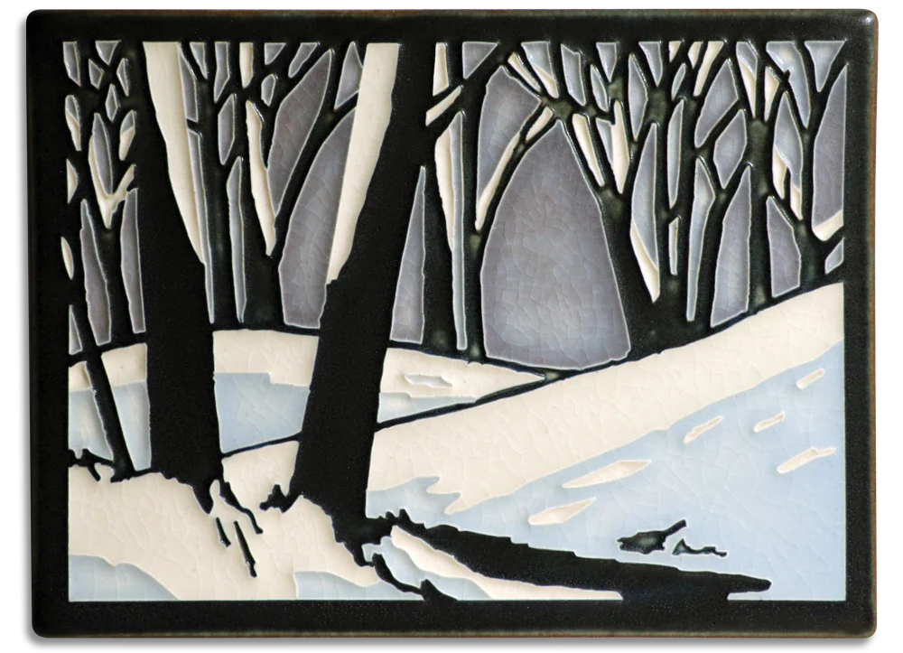 Snowscape - 6"x8" Tile