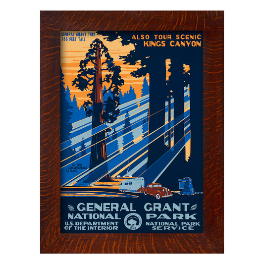 GENERAL GRANT NATIONAL PARK - A Poster in the WPA Tradition