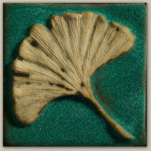 Ginkgo Leaf - 4"x4" Tile