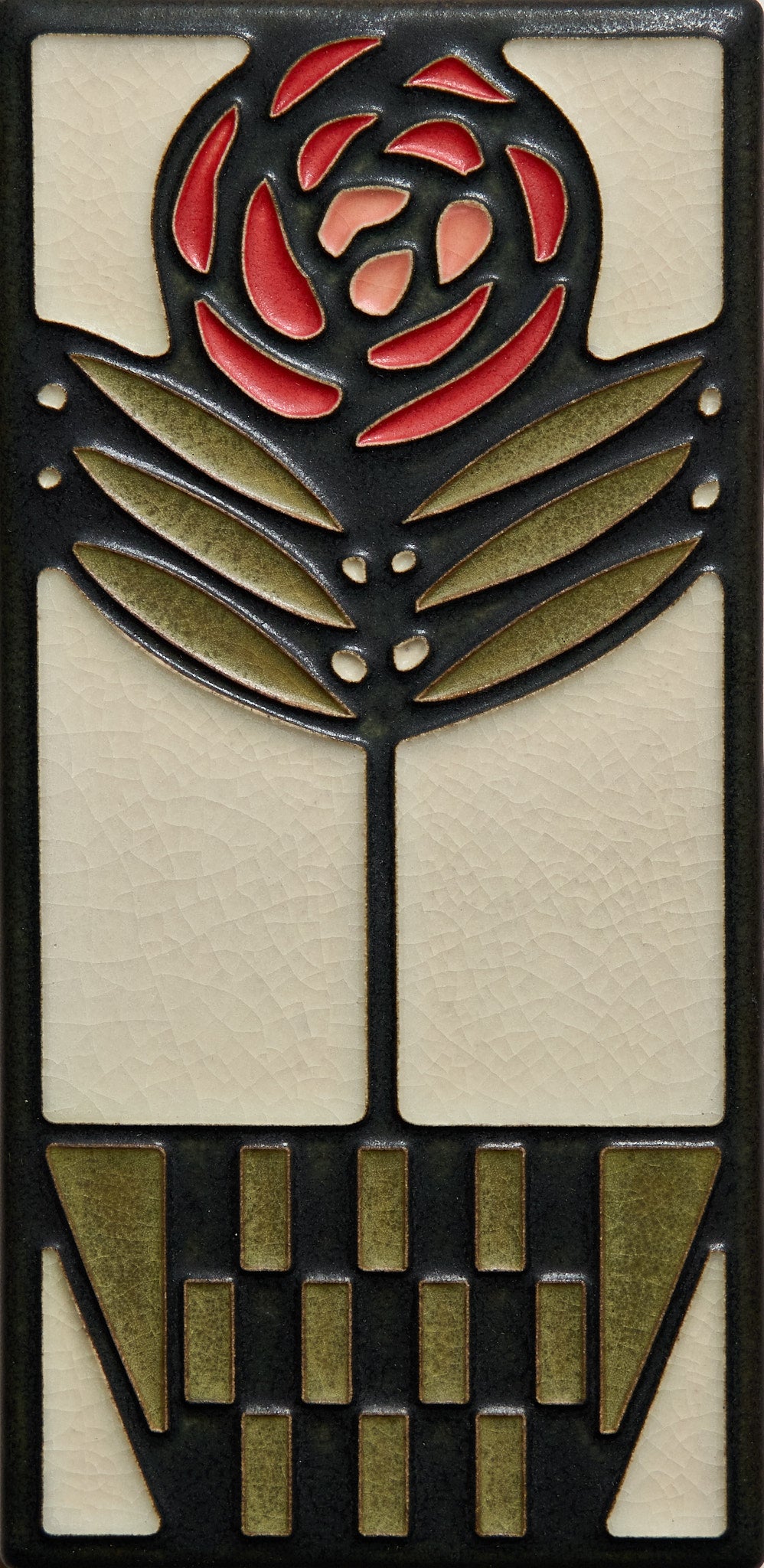 Checkerpot Rose - 4"x8" Tile