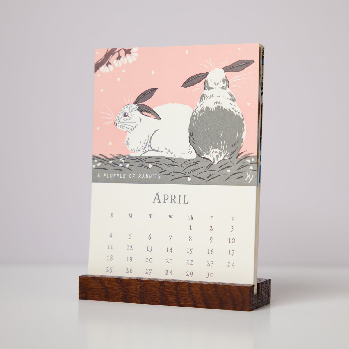 2027 Letterpress Calendar by Yoshiko Yamamoto