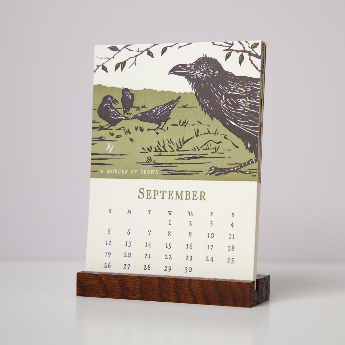 2027 Letterpress Calendar by Yoshiko Yamamoto