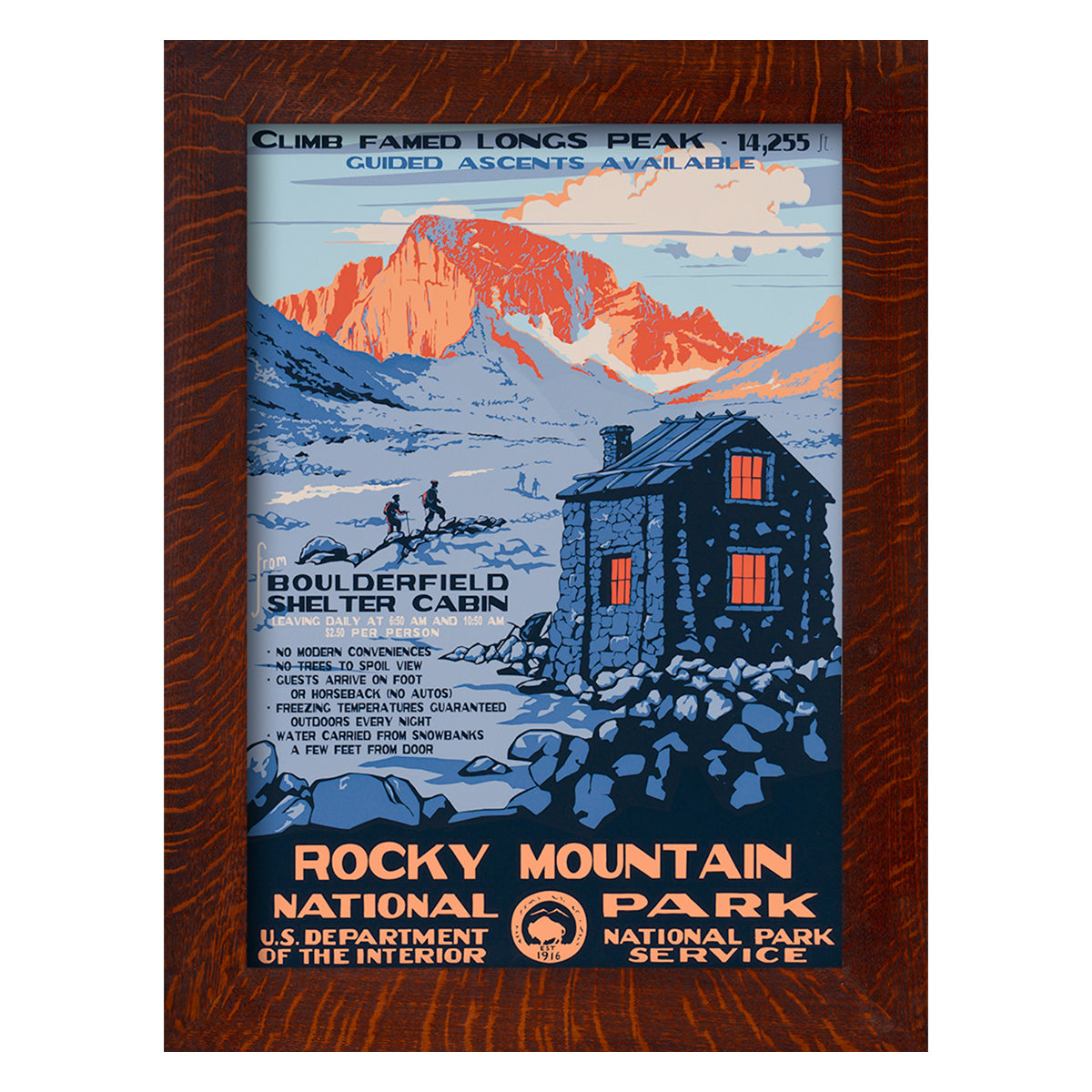 ROCKY MOUNTAIN NATIONAL PARK - A Poster in the WPA Tradition
