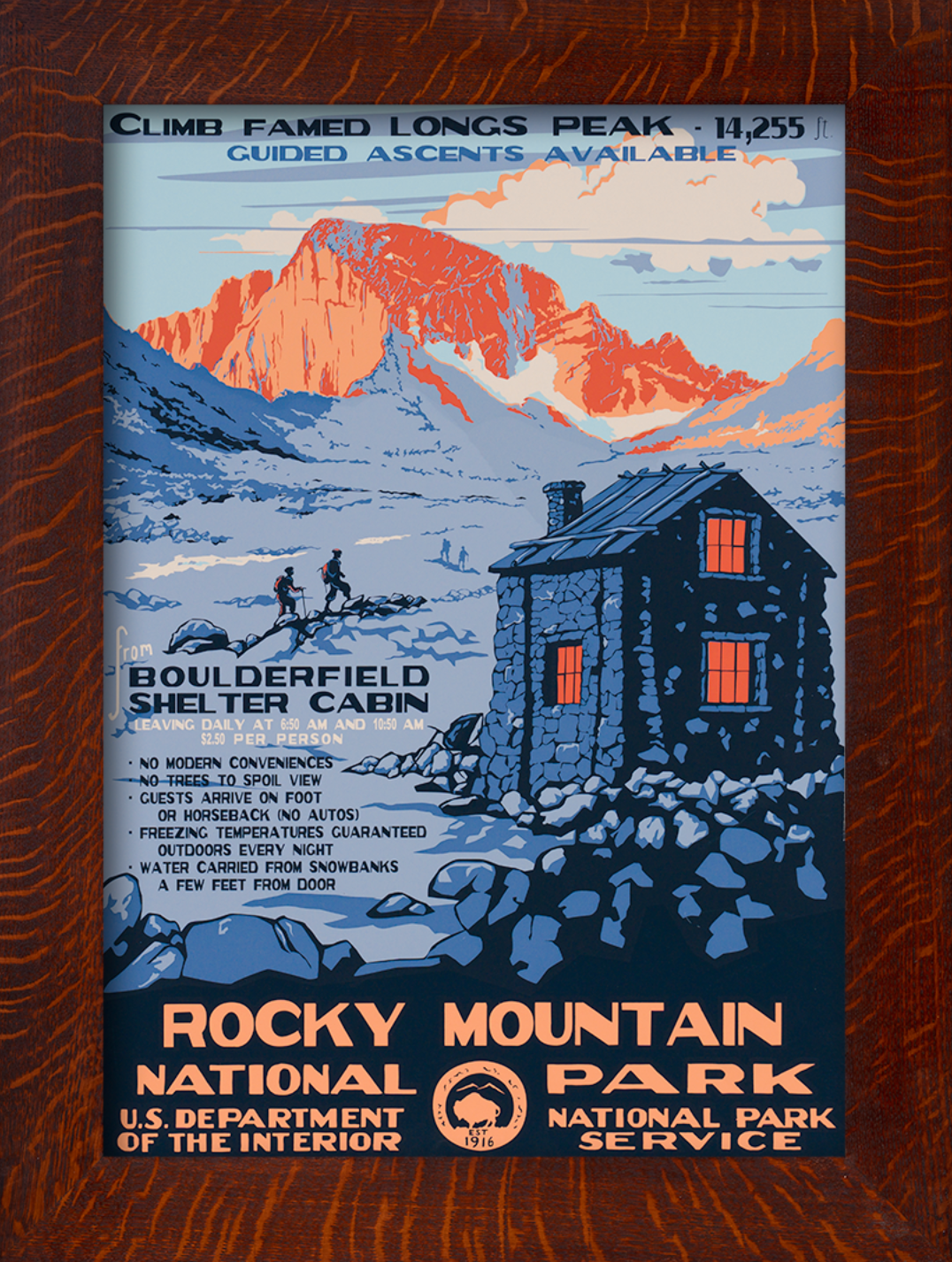 ROCKY MOUNTAIN NATIONAL PARK - A Poster in the WPA Tradition