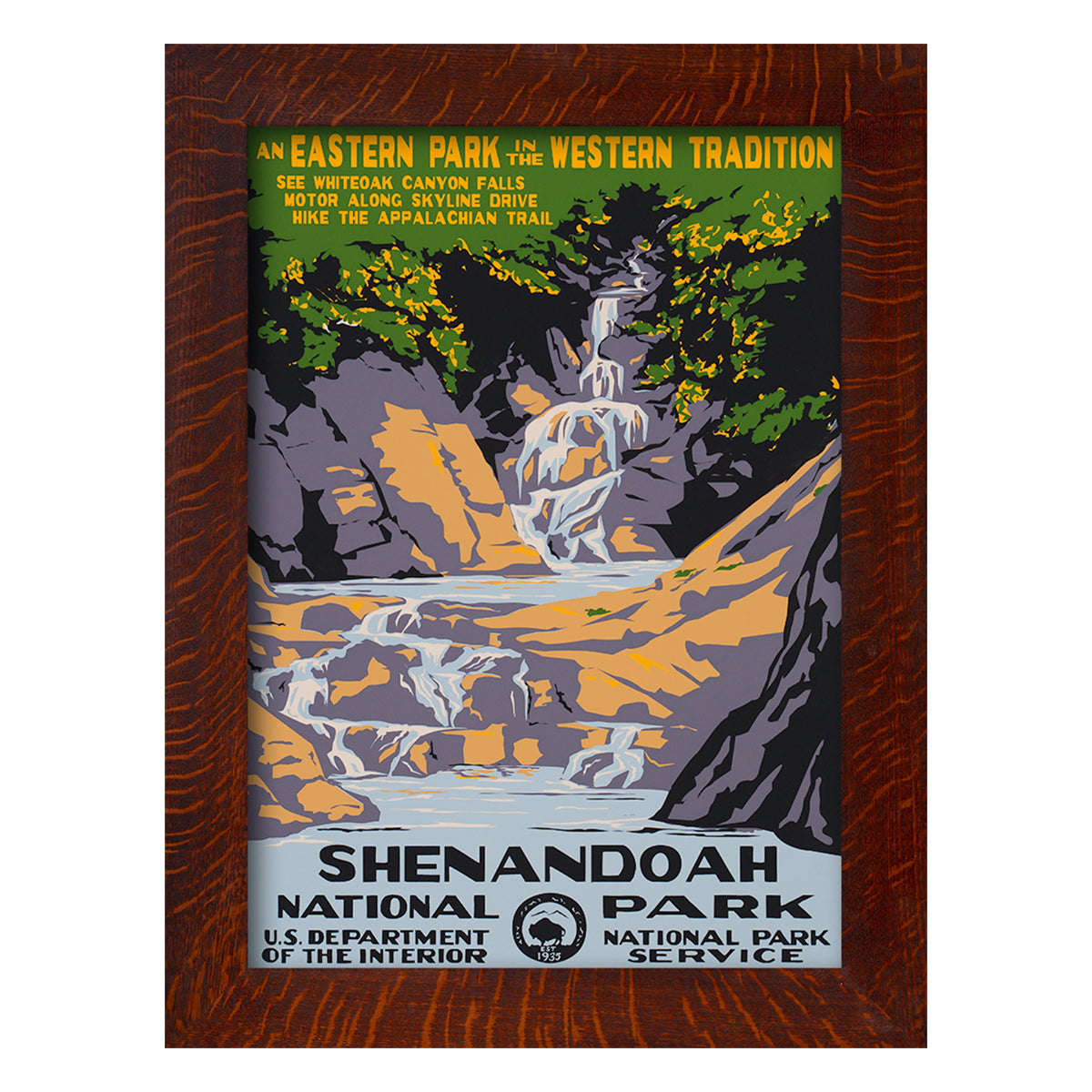 SHENANDOAH NATIONAL PARK - A Poster in WPA Tradition