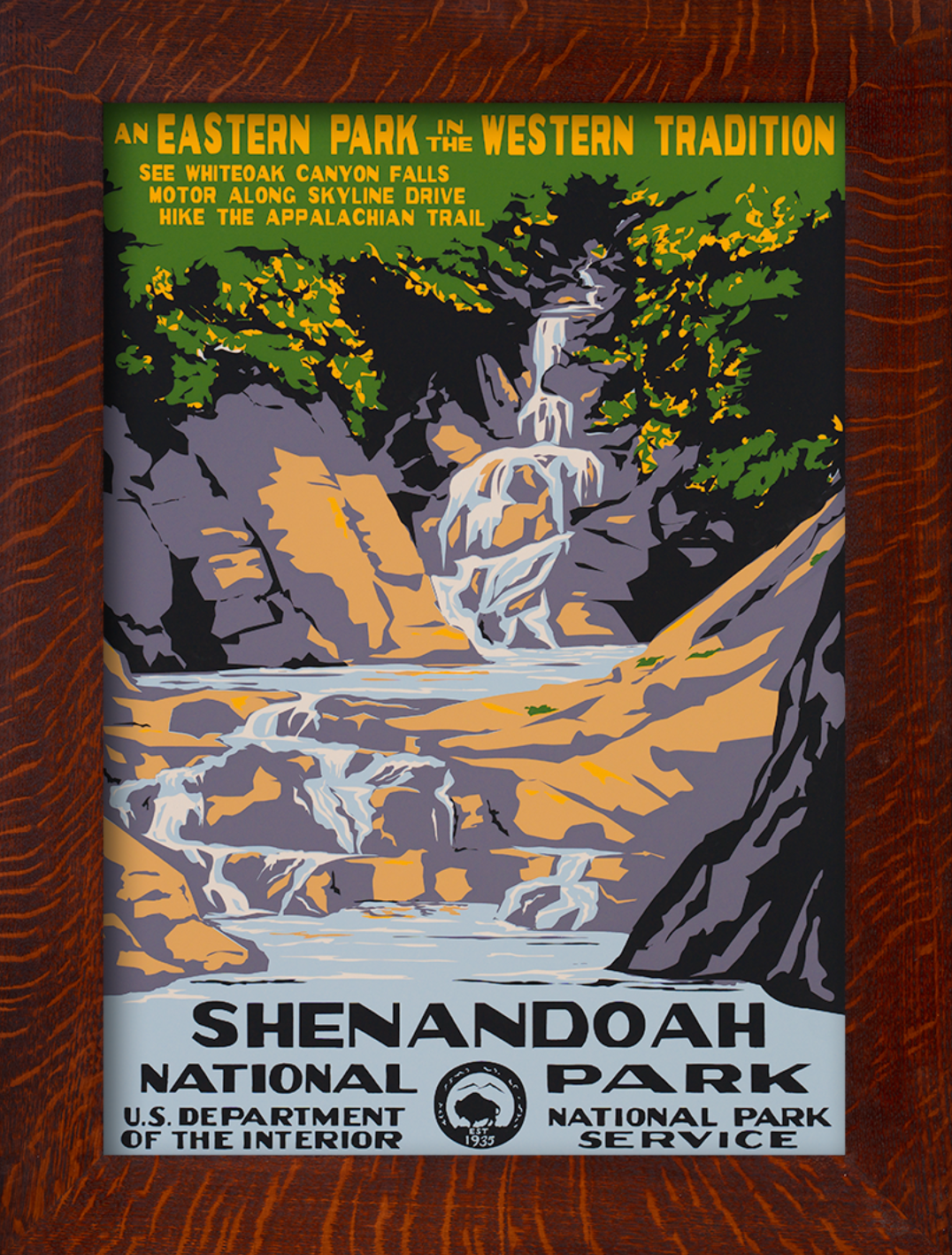 SHENANDOAH NATIONAL PARK - A Poster in WPA Tradition