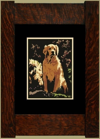 The Golden Retriever - Laura Wilder's Signed Mini-giclee