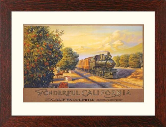 WONDERFUL CALIFORNIA - Framed Lithograph