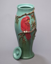 Cardinal Lidded Jar