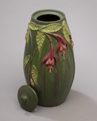 Fuchsia Lidded Jar by Ephraim Pottery 