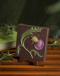 Highland Thistle Tile by Ephraim Pottery 