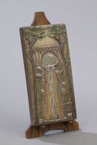 Secluded Falls Ceramic Pottery Tile by Ephraim Pottery 