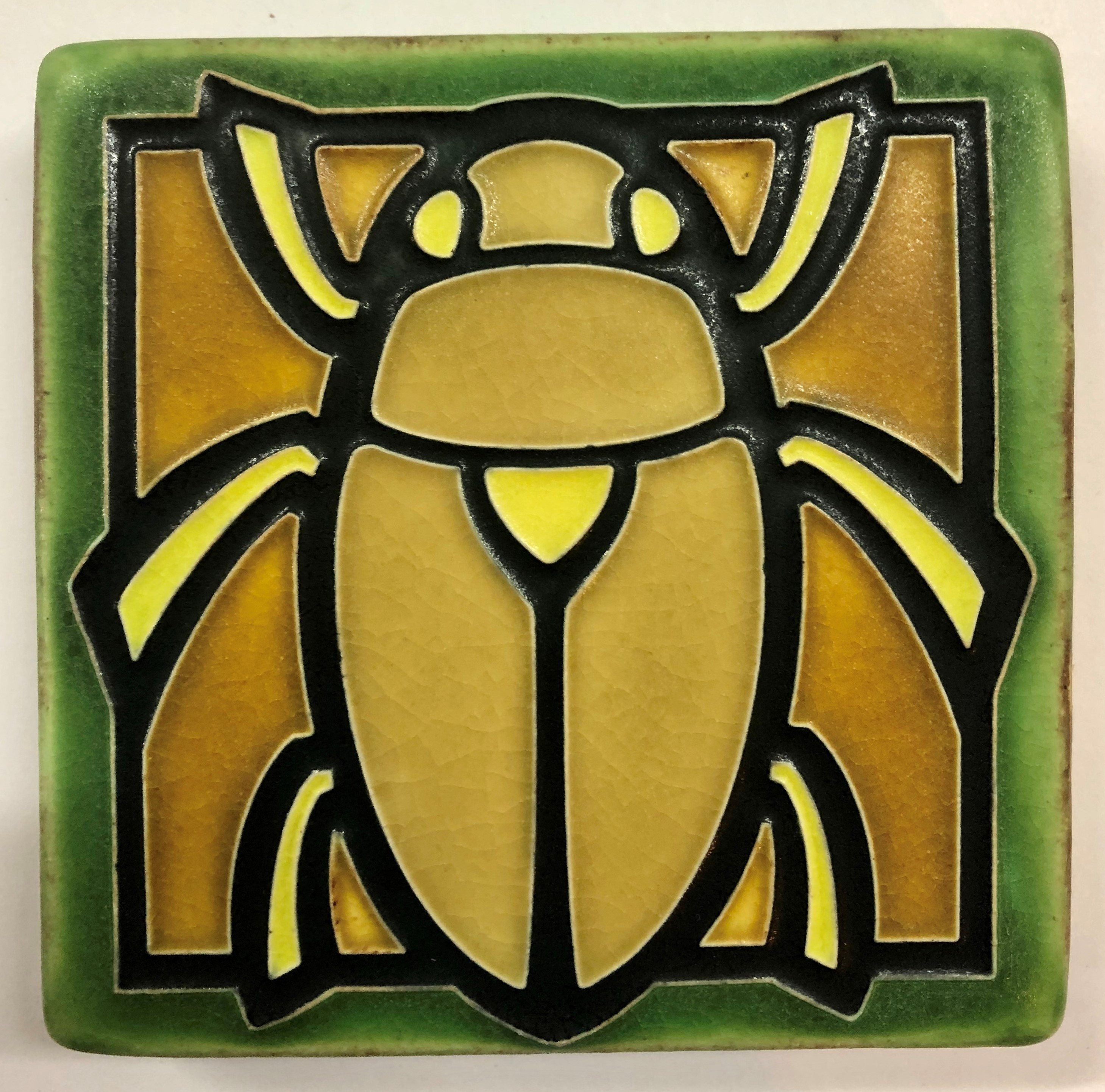 4 x 4 Scarab Tile by Motawi Tileworks , Dard Hunter Studios Template ...