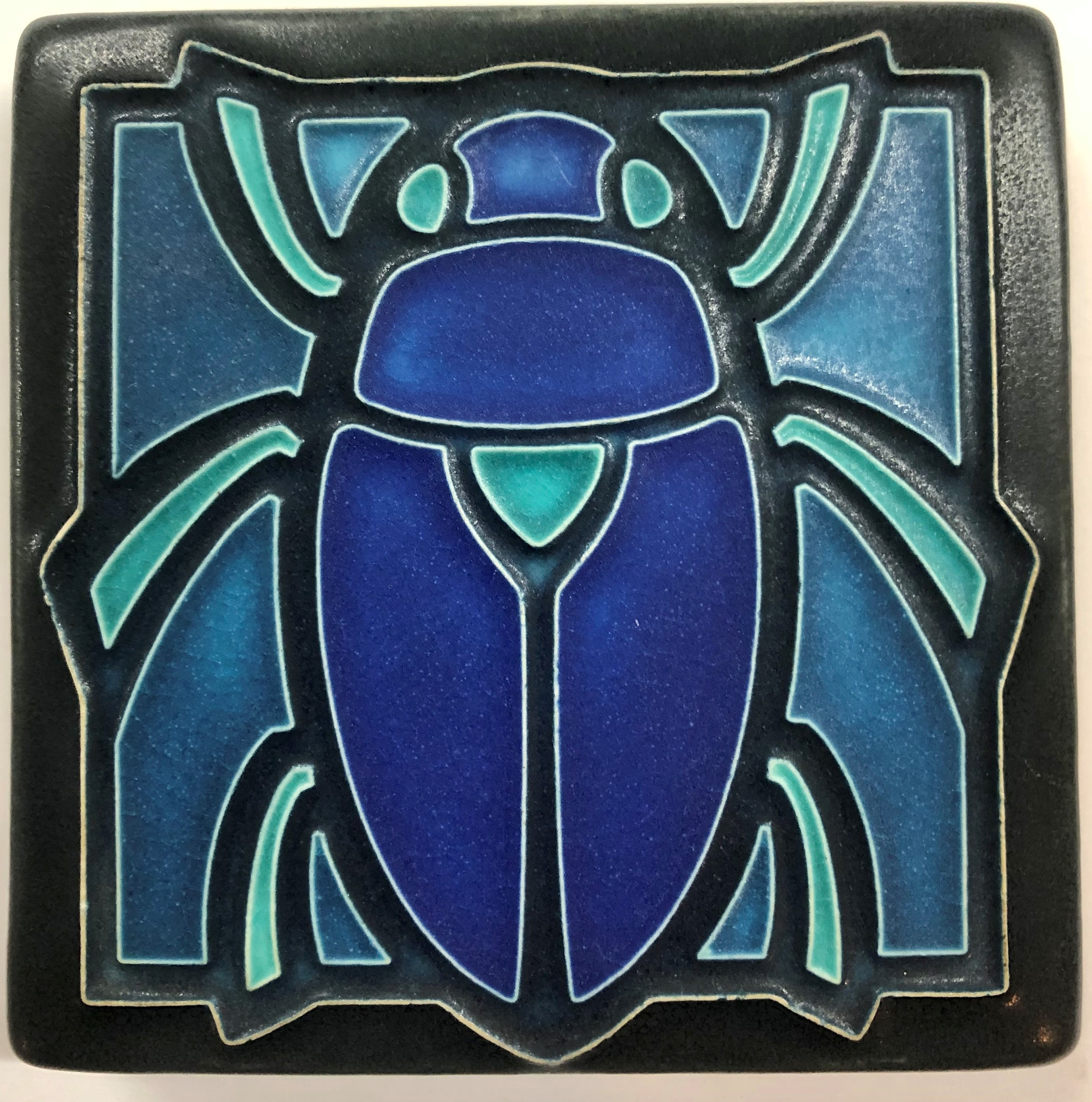 4 x 4 Scarab Tile by Motawi Tileworks , Dard Hunter Studios Template ...